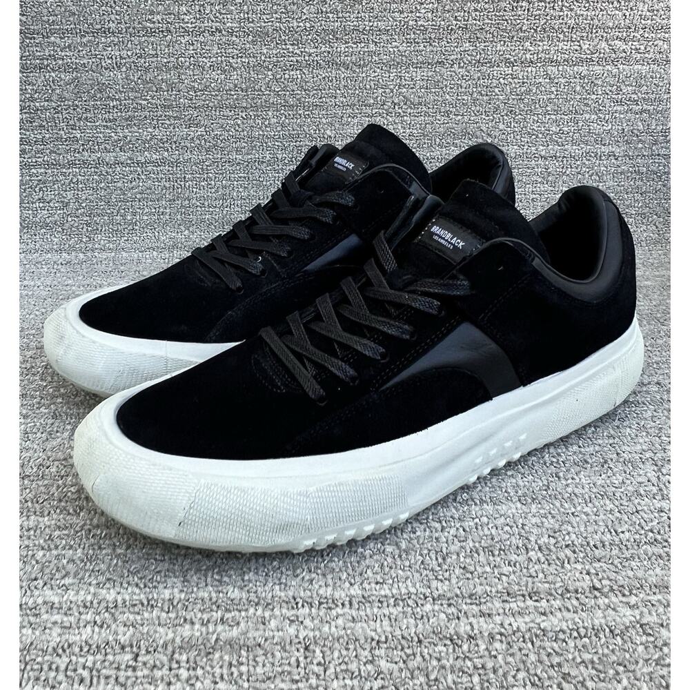 BRANDBLACK Porto Low Top Black Leather Sneaker Men’s Size 11.5 US